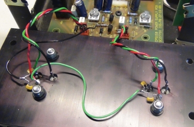 rewired regulators with 0.1uF decoupling capacitors
